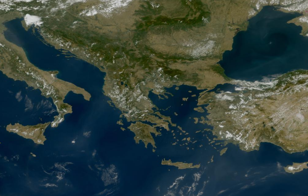 Τελευταία δορυφορική εικόνα νεφοκάλυψης
