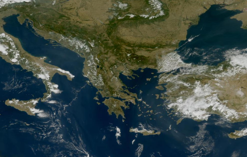 Τελευταία δορυφορική εικόνα νεφοκάλυψης