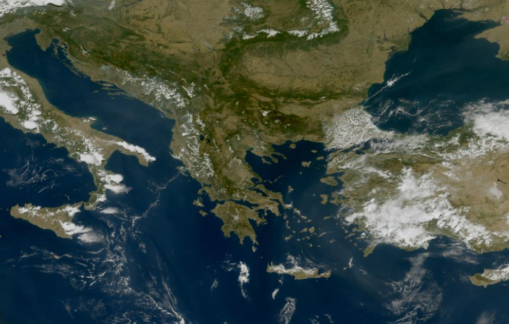 Τελευταία δορυφορική εικόνα νεφοκάλυψης