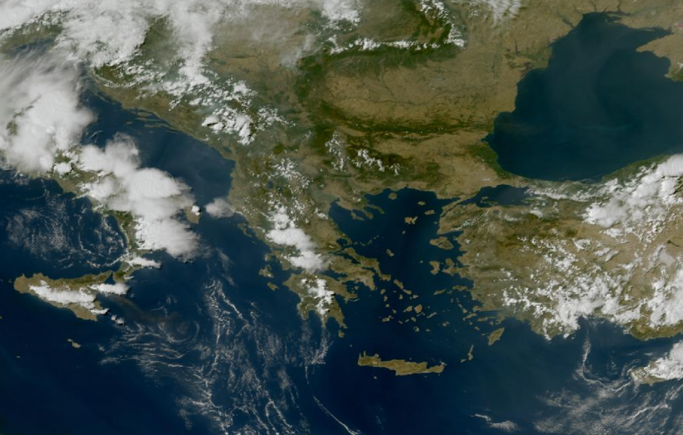 Τελευταία δορυφορική εικόνα νεφοκάλυψης