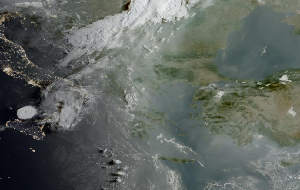 Τελευταία δορυφορική εικόνα νεφοκάλυψης