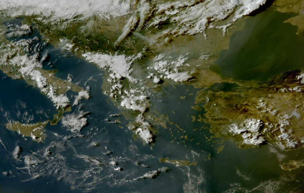 Τελευταία δορυφορική εικόνα νεφοκάλυψης