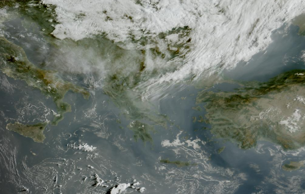 Τελευταία δορυφορική εικόνα νεφοκάλυψης