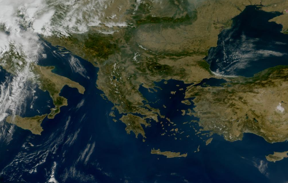 Τελευταία δορυφορική εικόνα νεφοκάλυψης