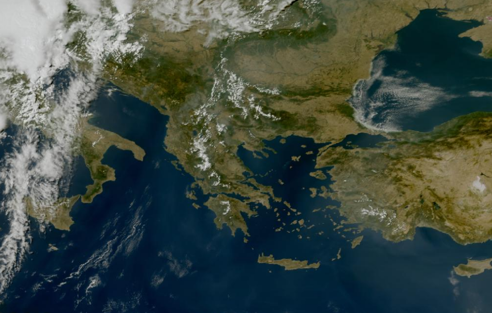 Τελευταία δορυφορική εικόνα νεφοκάλυψης
