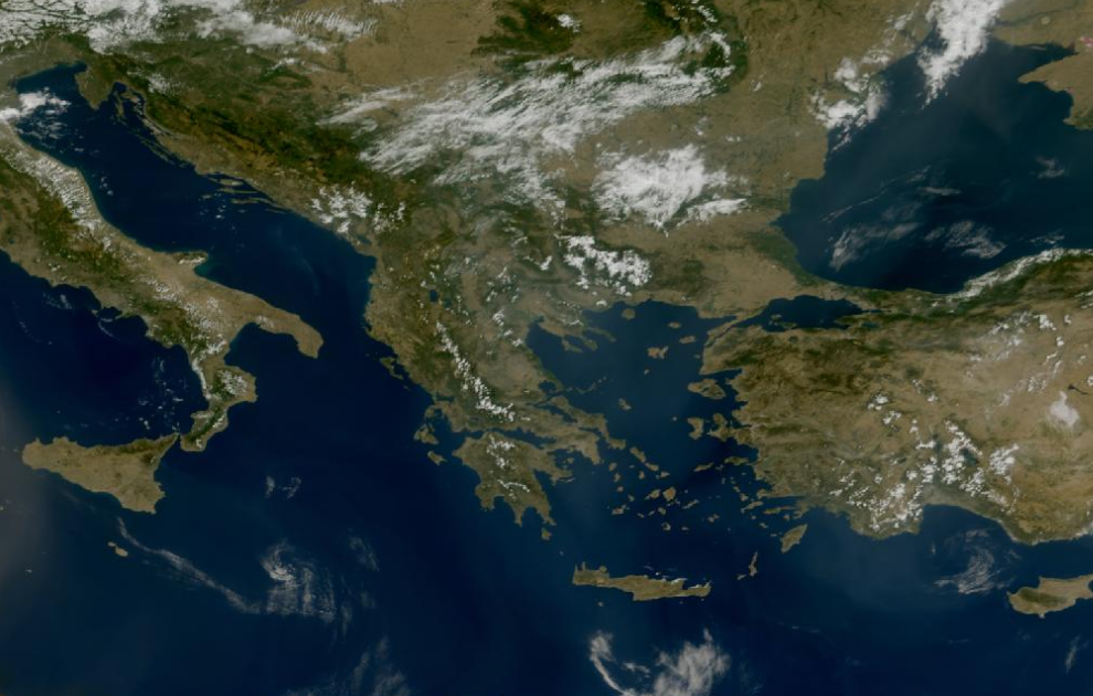 Τελευταία δορυφορική εικόνα νεφοκάλυψης
