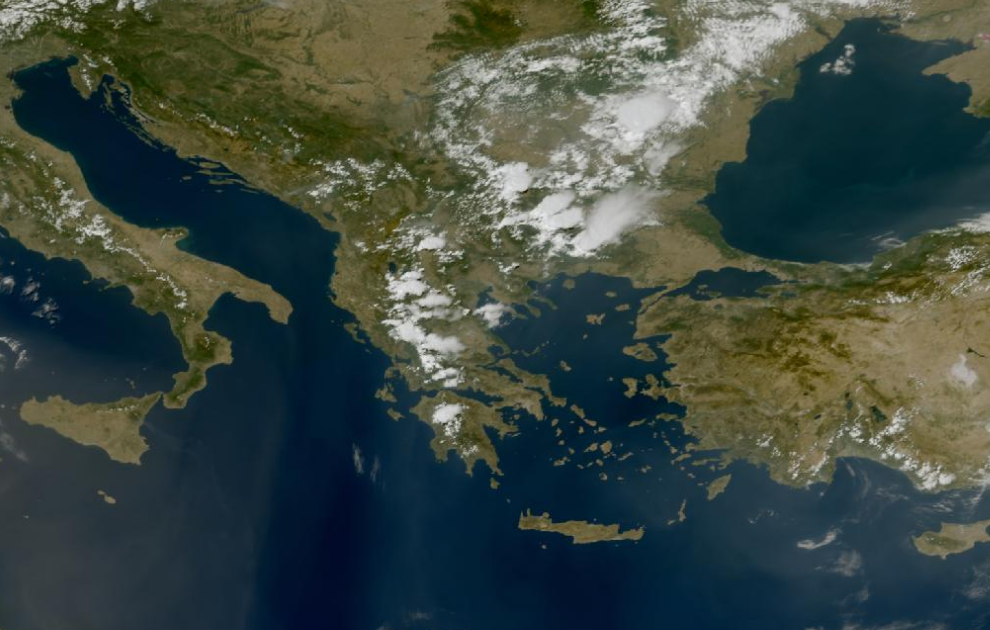 Τελευταία δορυφορική εικόνα νεφοκάλυψης