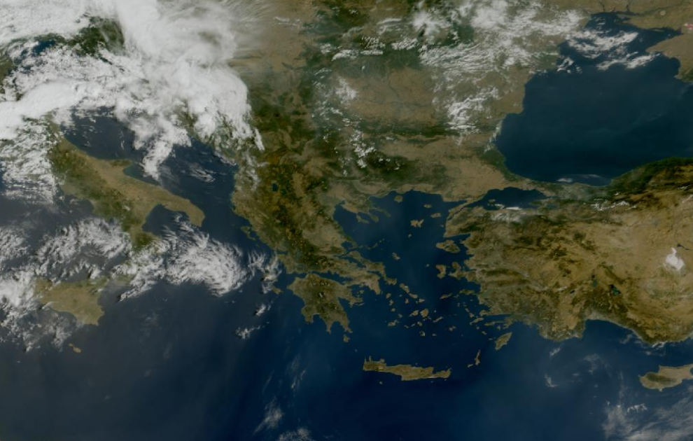 Τελευταία δορυφορική εικόνα νεφοκάλυψης