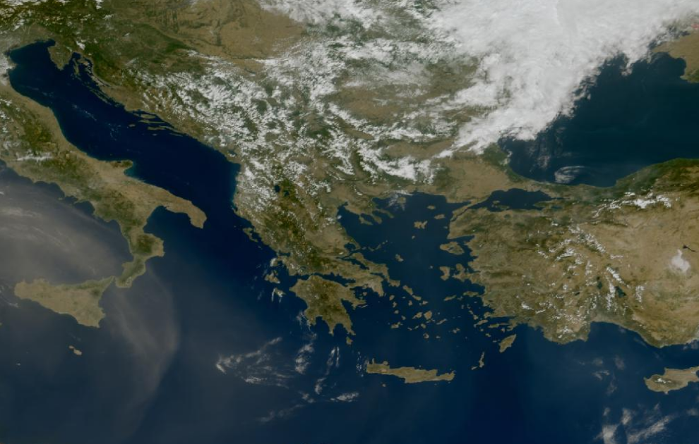Τελευταία δορυφορική εικόνα νεφοκάλυψης
