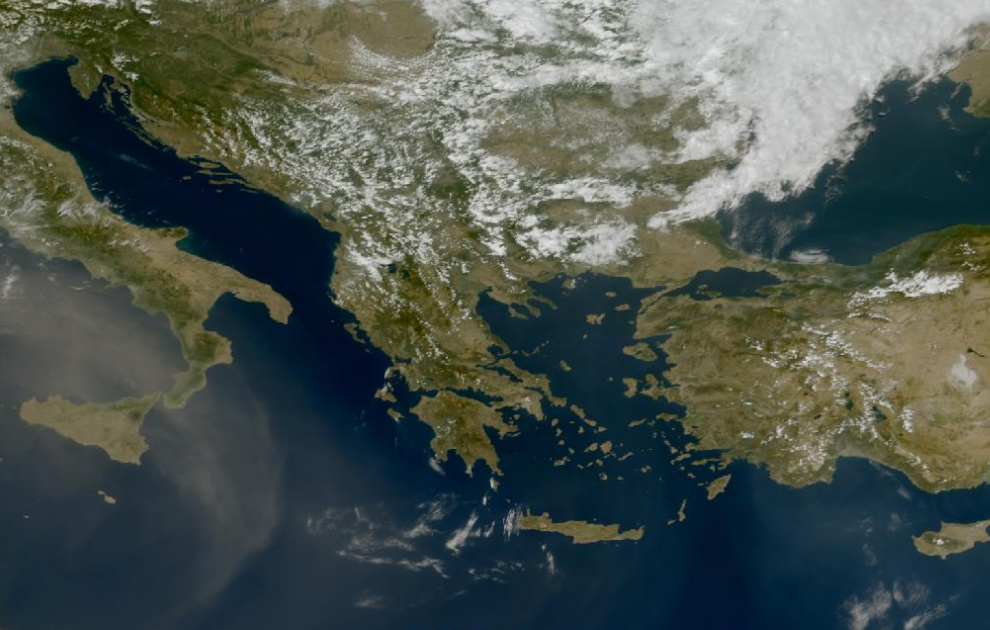 Τελευταία δορυφορική εικόνα νεφοκάλυψης