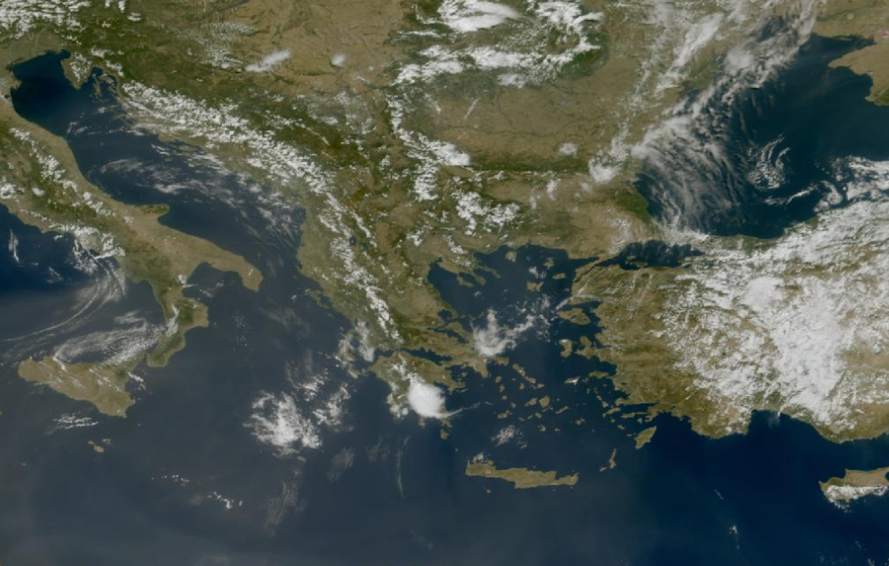 Τελευταία δορυφορική εικόνα νεφοκάλυψης
