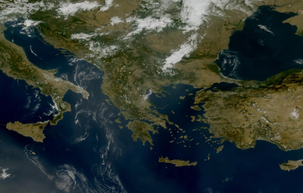 Τελευταία δορυφορική εικόνα νεφοκάλυψης