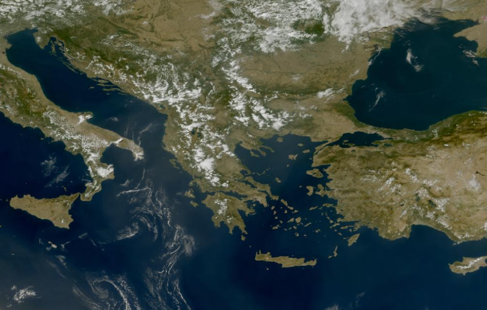 Τελευταία δορυφορική εικόνα νεφοκάλυψης