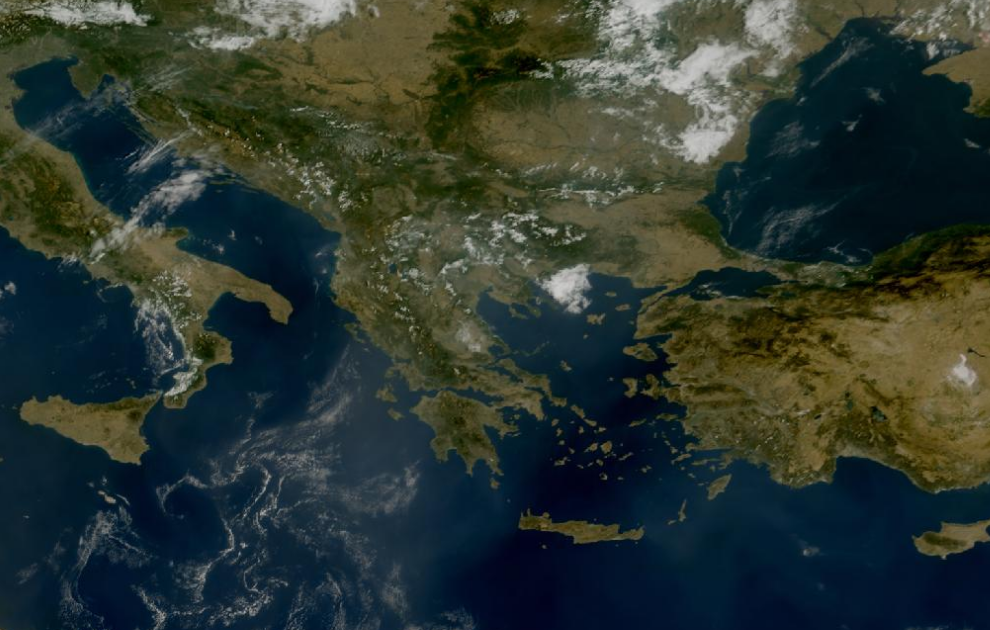Τελευταία δορυφορική εικόνα νεφοκάλυψης