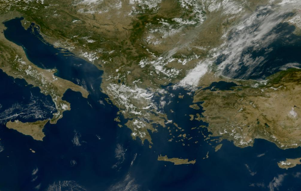 Τελευταία δορυφορική εικόνα νεφοκάλυψης