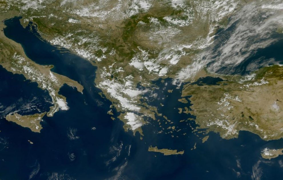 Τελευταία δορυφορική εικόνα νεφοκάλυψης