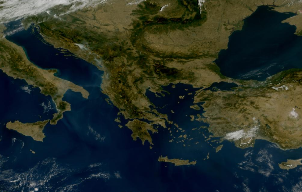 Τελευταία δορυφορική εικόνα νεφοκάλυψης