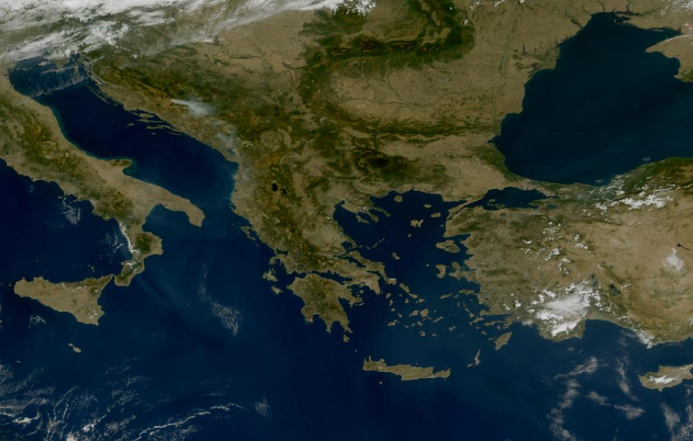 Τελευταία δορυφορική εικόνα νεφοκάλυψης