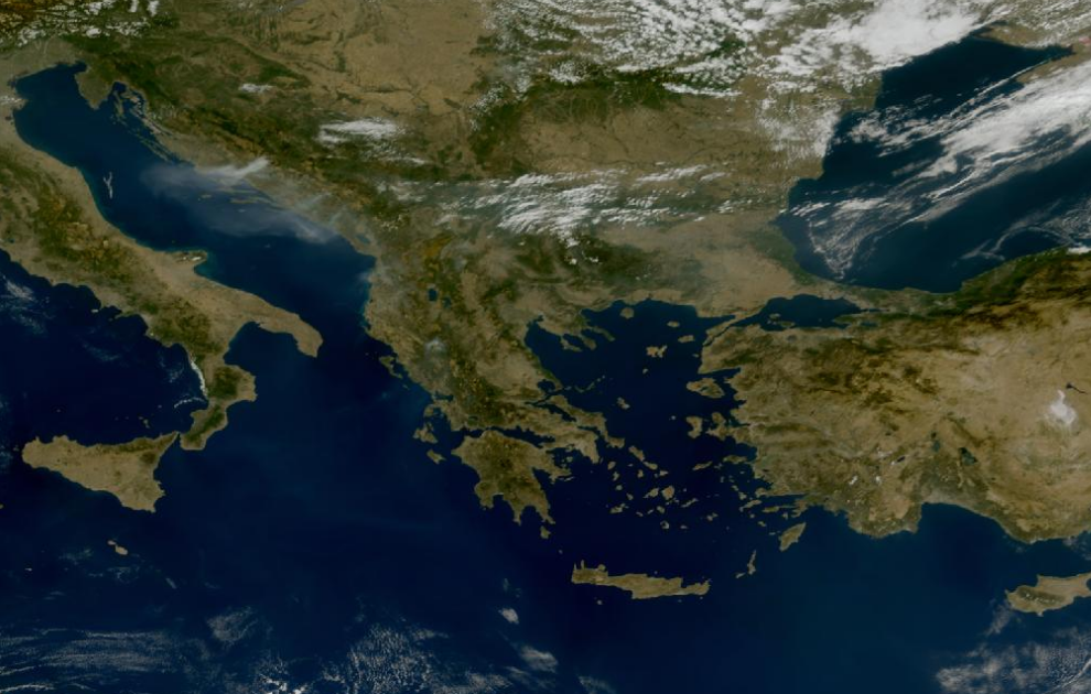 Τελευταία δορυφορική εικόνα νεφοκάλυψης