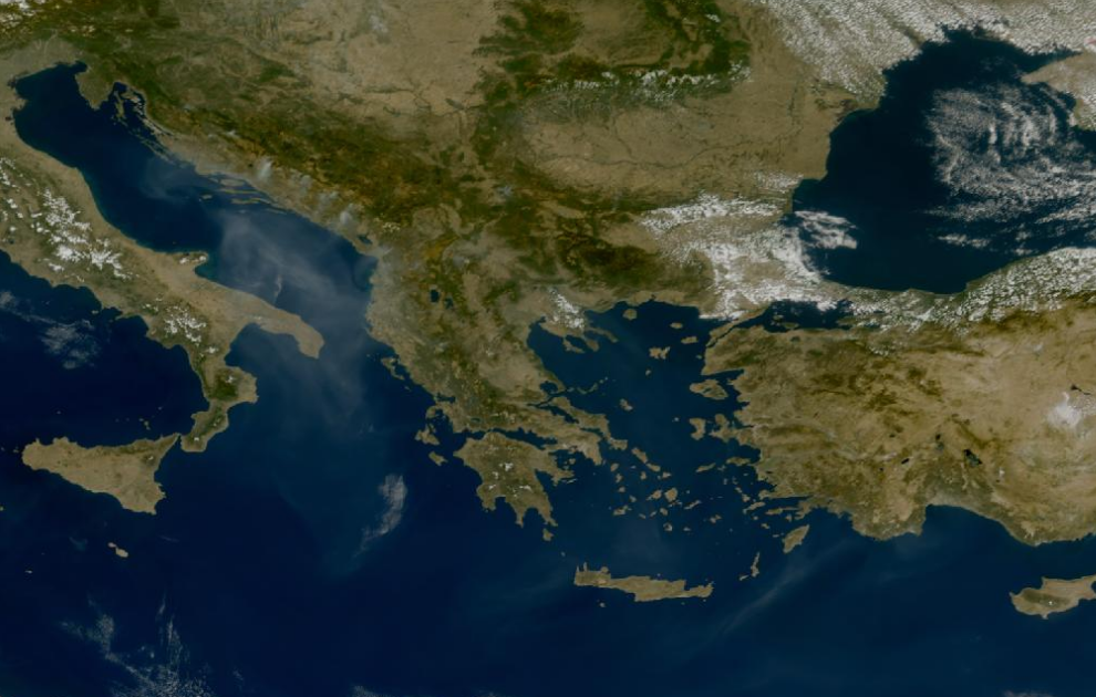 Τελευταία δορυφορική εικόνα νεφοκάλυψης