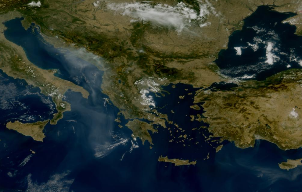Τελευταία δορυφορική εικόνα νεφοκάλυψης