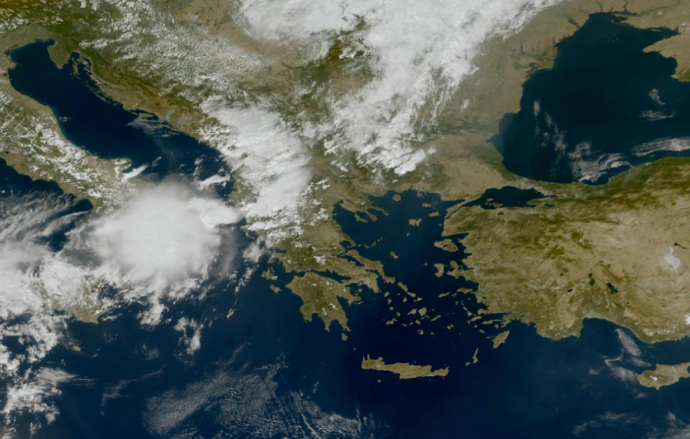 Τελευταία δορυφορική εικόνα νεφοκάλυψης