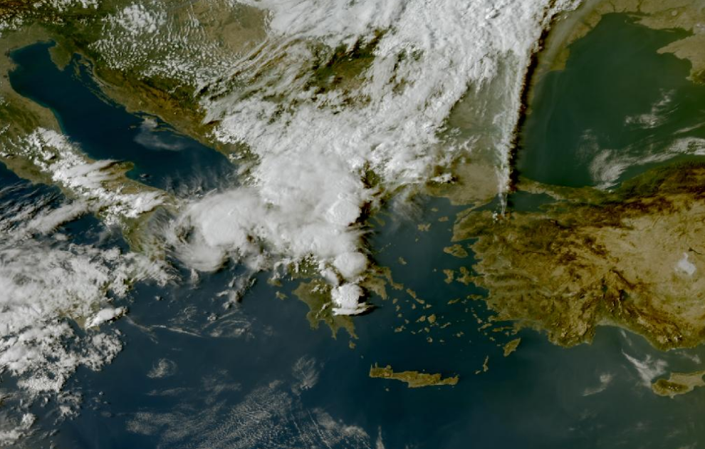 Τελευταία δορυφορική εικόνα νεφοκάλυψης