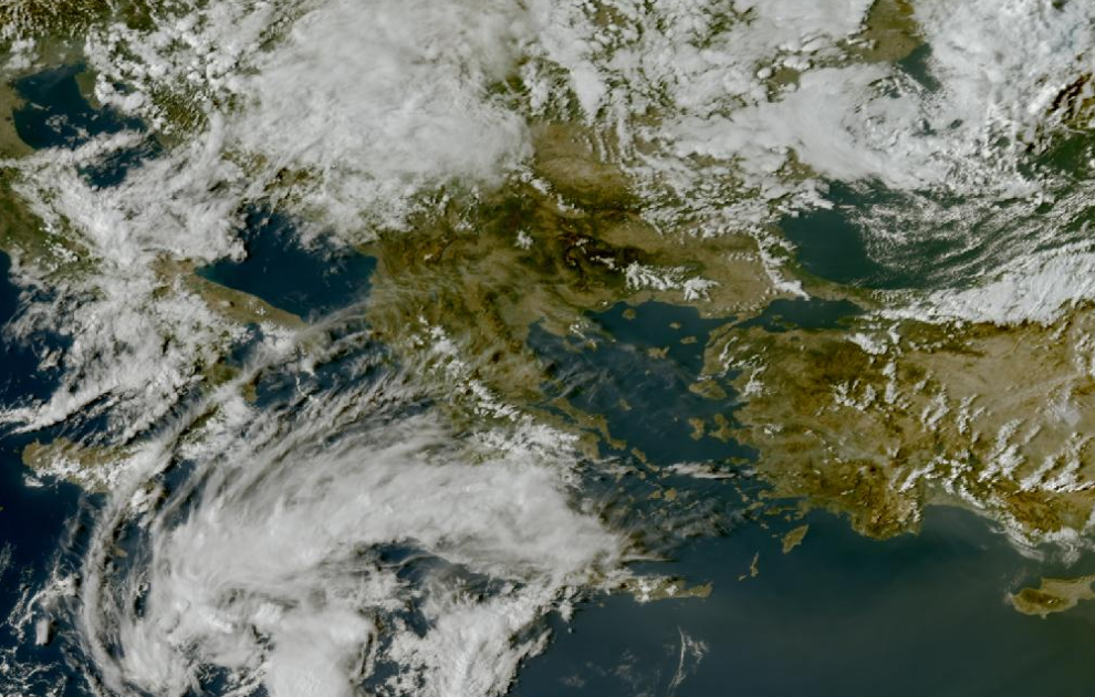 Τελευταία δορυφορική εικόνα νεφοκάλυψης