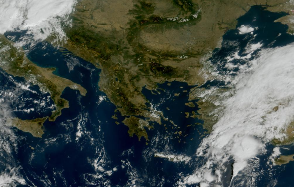 Τελευταία δορυφορική εικόνα νεφοκάλυψης