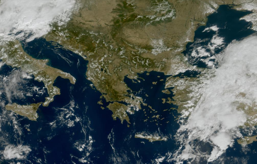 Τελευταία δορυφορική εικόνα νεφοκάλυψης