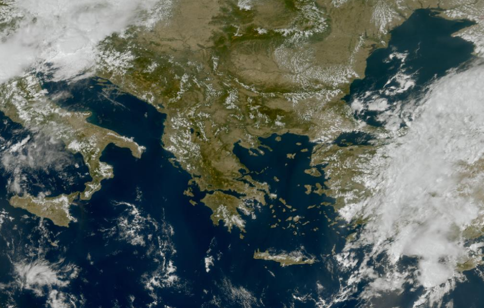 Τελευταία δορυφορική εικόνα νεφοκάλυψης