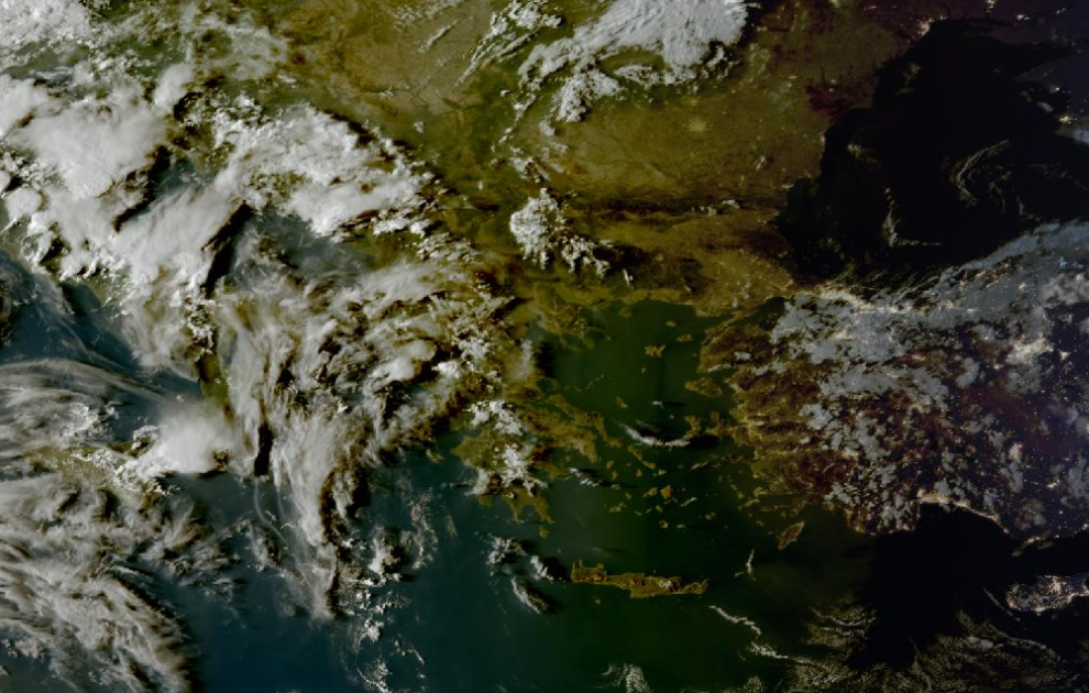 Τελευταία δορυφορική εικόνα νεφοκάλυψης