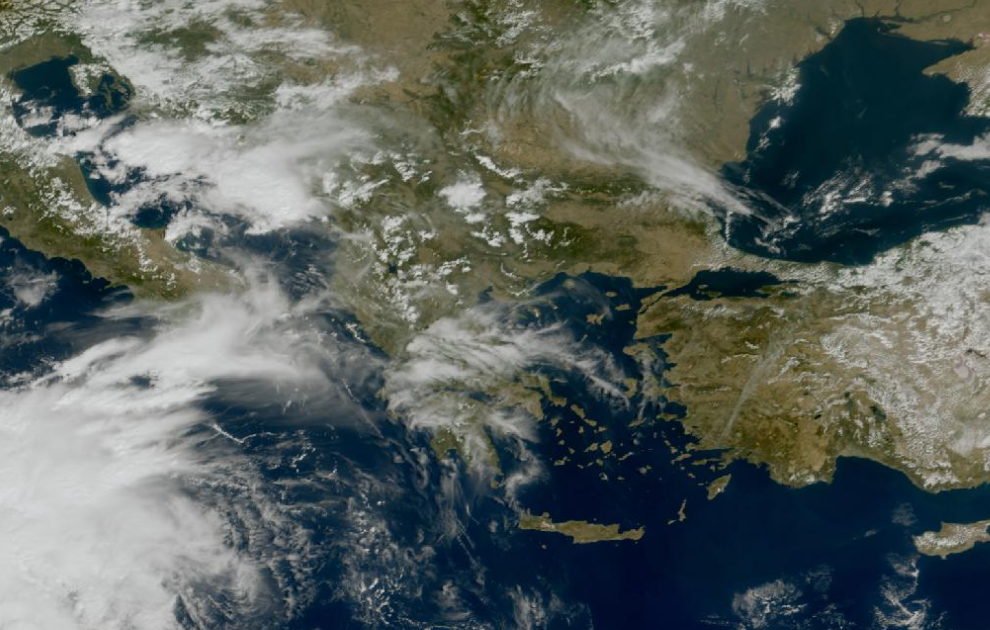 Τελευταία δορυφορική εικόνα νεφοκάλυψης