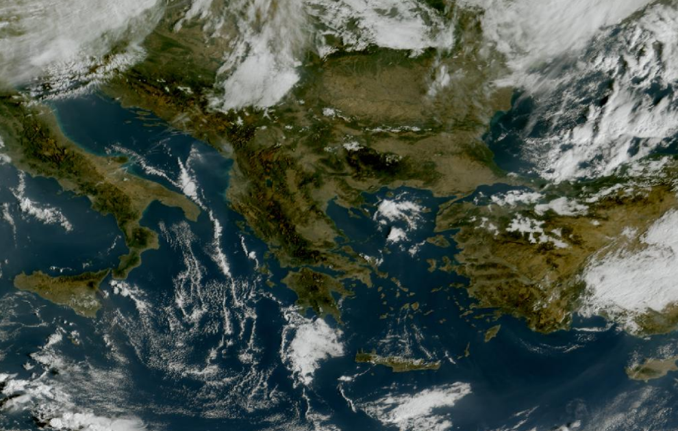 Τελευταία δορυφορική εικόνα νεφοκάλυψης