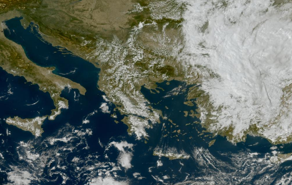 Τελευταία δορυφορική εικόνα νεφοκάλυψης