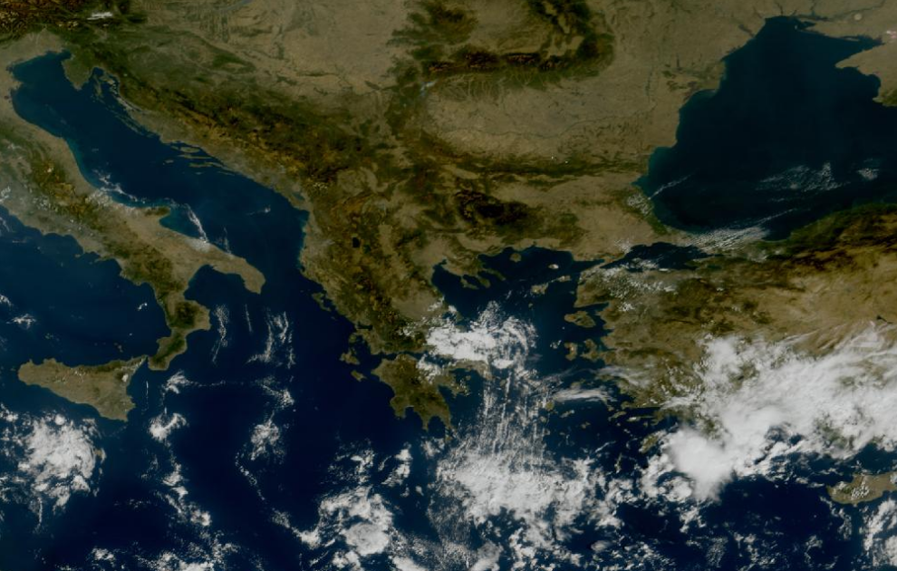 Τελευταία δορυφορική εικόνα νεφοκάλυψης