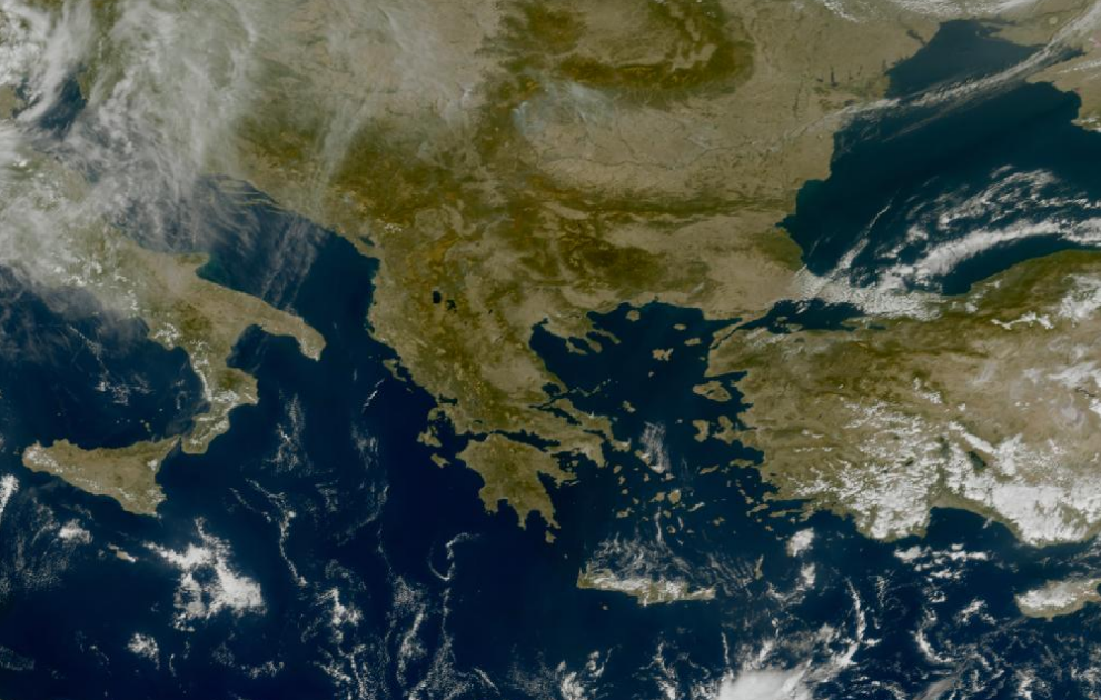 Τελευταία δορυφορική εικόνα νεφοκάλυψης