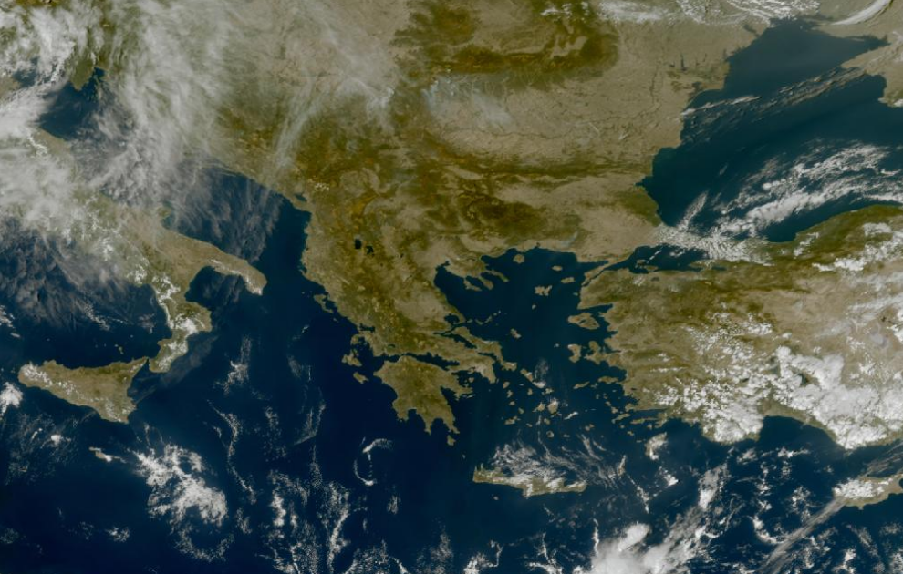 Τελευταία δορυφορική εικόνα νεφοκάλυψης