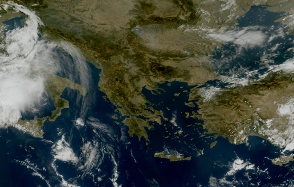Τελευταία δορυφορική εικόνα νεφοκάλυψης