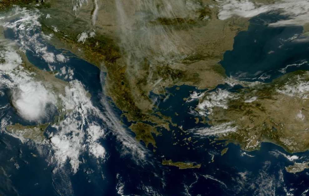 Τελευταία δορυφορική εικόνα νεφοκάλυψης
