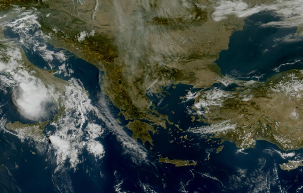 Τελευταία δορυφορική εικόνα νεφοκάλυψης