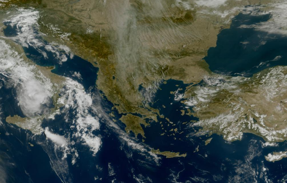 Τελευταία δορυφορική εικόνα νεφοκάλυψης