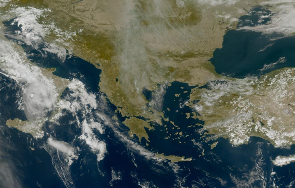 Τελευταία δορυφορική εικόνα νεφοκάλυψης