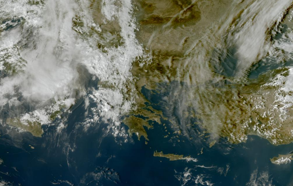 Τελευταία δορυφορική εικόνα νεφοκάλυψης