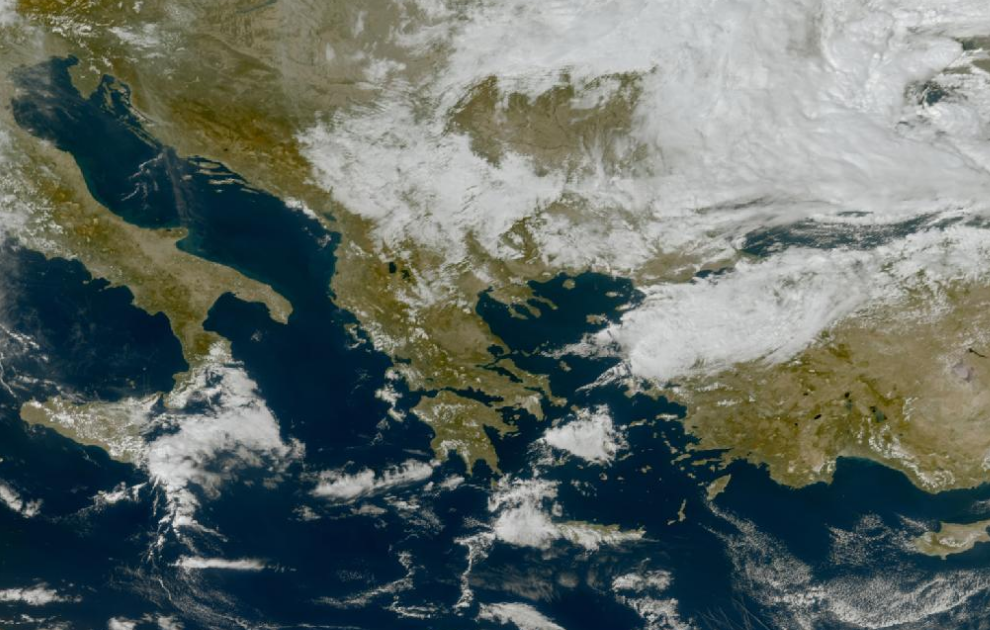 Τελευταία δορυφορική εικόνα νεφοκάλυψης