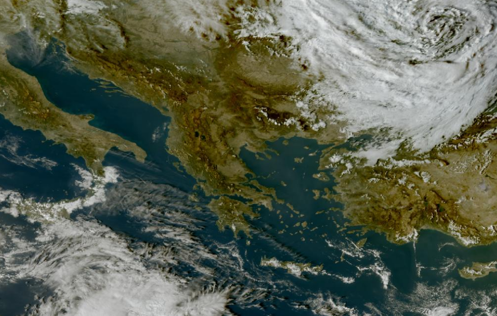 Τελευταία δορυφορική εικόνα νεφοκάλυψης