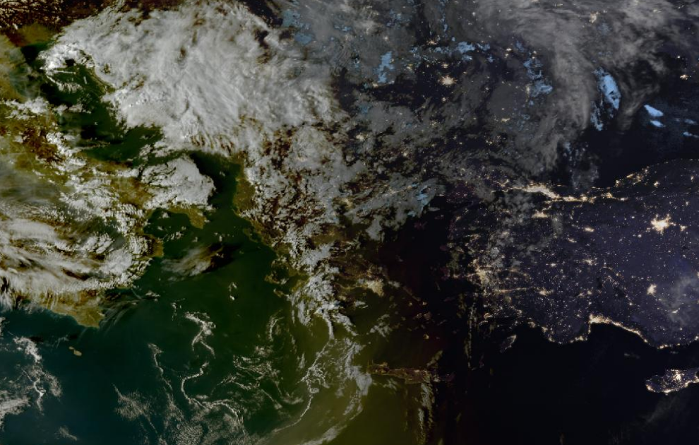 Τελευταία δορυφορική εικόνα νεφοκάλυψης