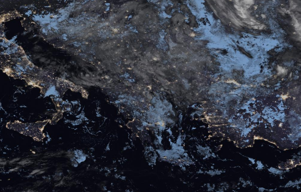 Τελευταία δορυφορική εικόνα νεφοκάλυψης