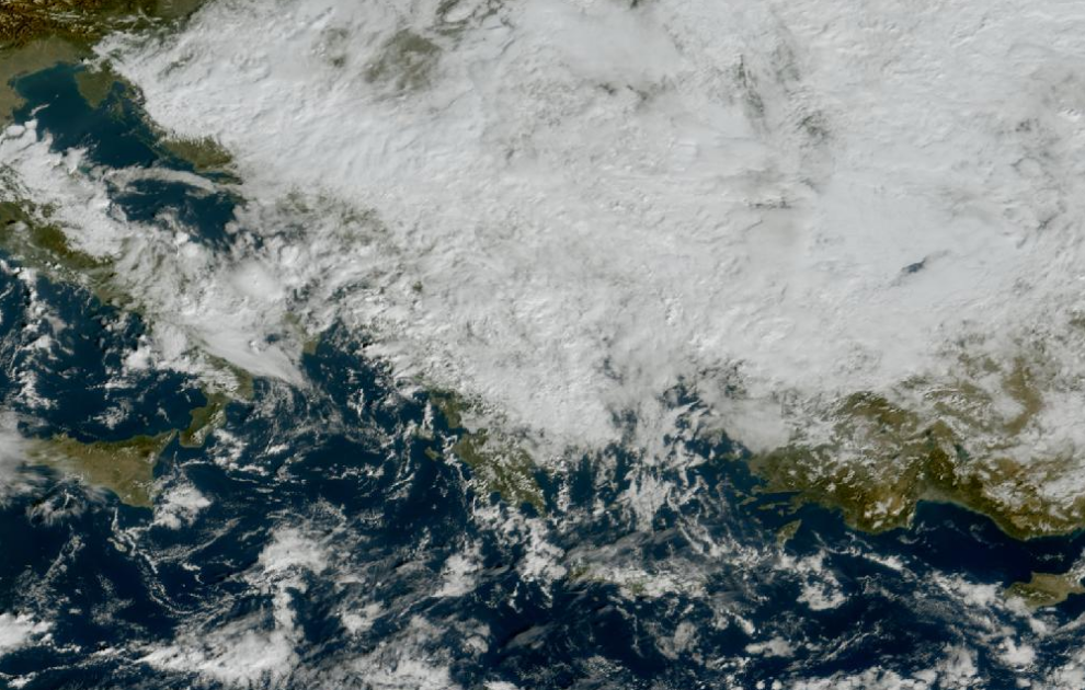 Τελευταία δορυφορική εικόνα νεφοκάλυψης